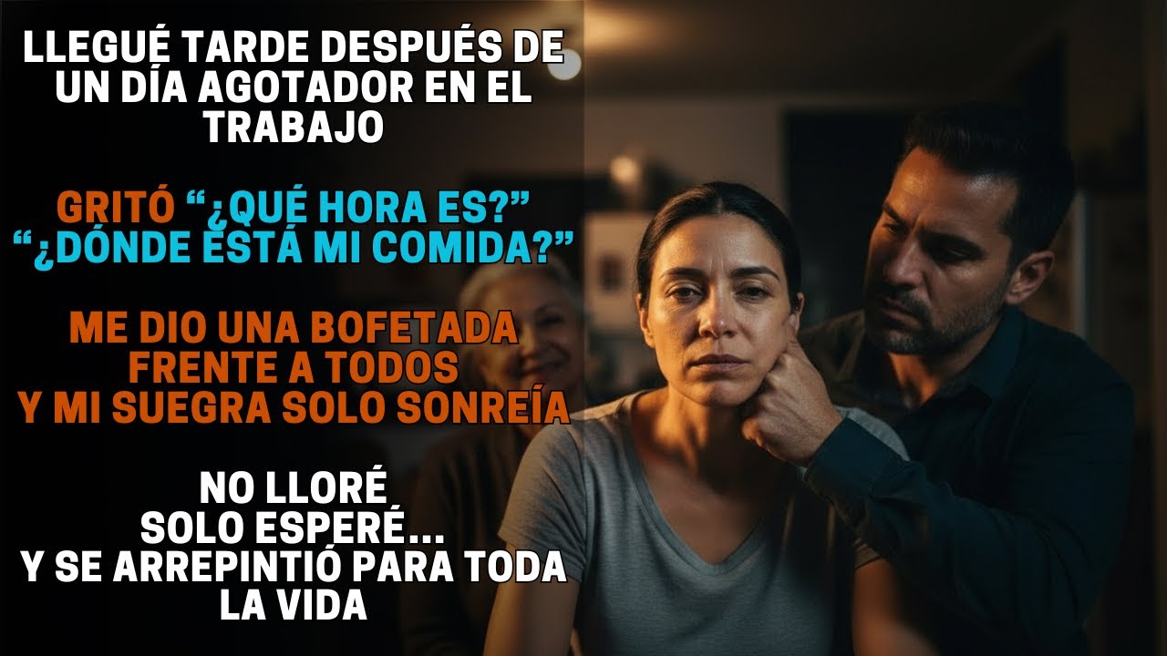 LLEGUÉ TARDE A CASA DESPUÉS DEL TRABAJO Y MI MARIDO ME DIO UNA BOFETADA — MI VENGANZA EN EL TRIBUNAL