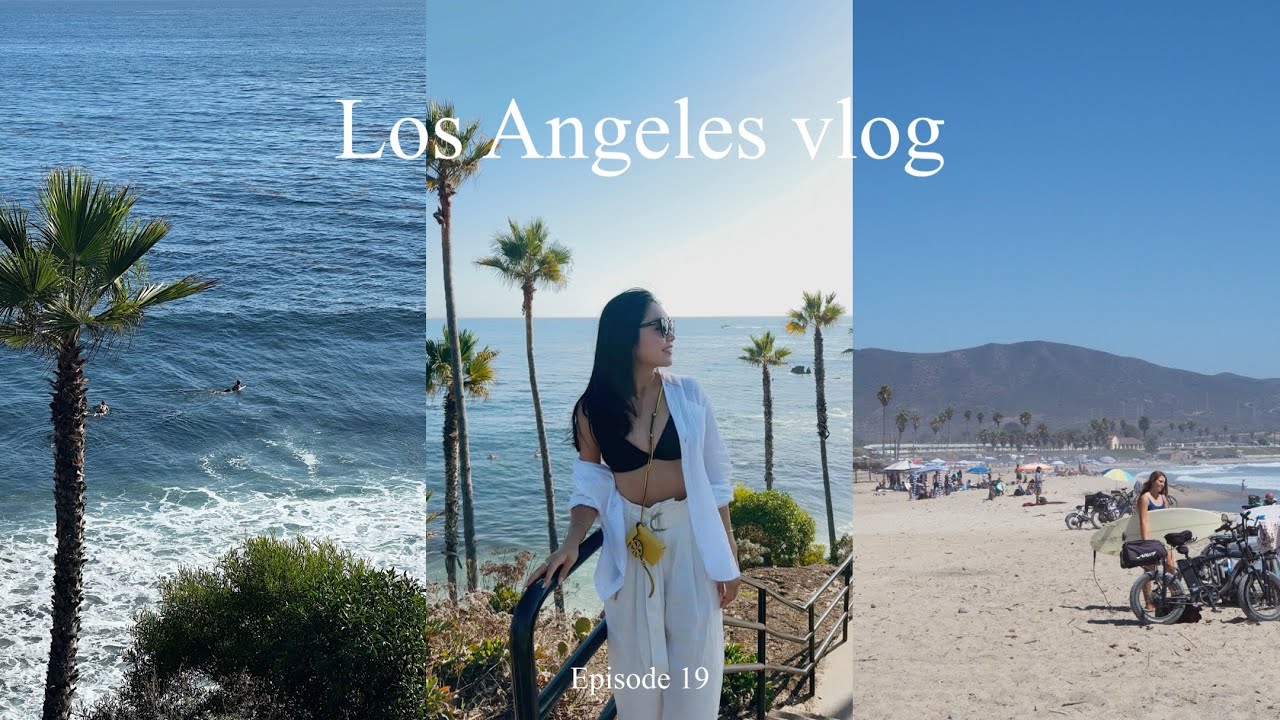 【LA vlog】ラグナビーチの可愛い街並みを散策🌺LAのビーチエリアを堪能した週末