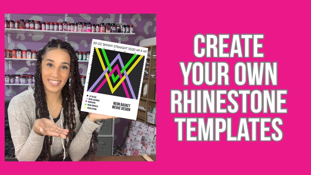 Make your own rhinestone pattern in 5 steps!, create your own rhinestone templates