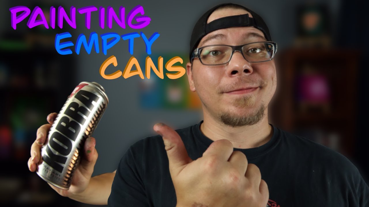 Painting the Empty Spray Paint Cans From My Mural Painting