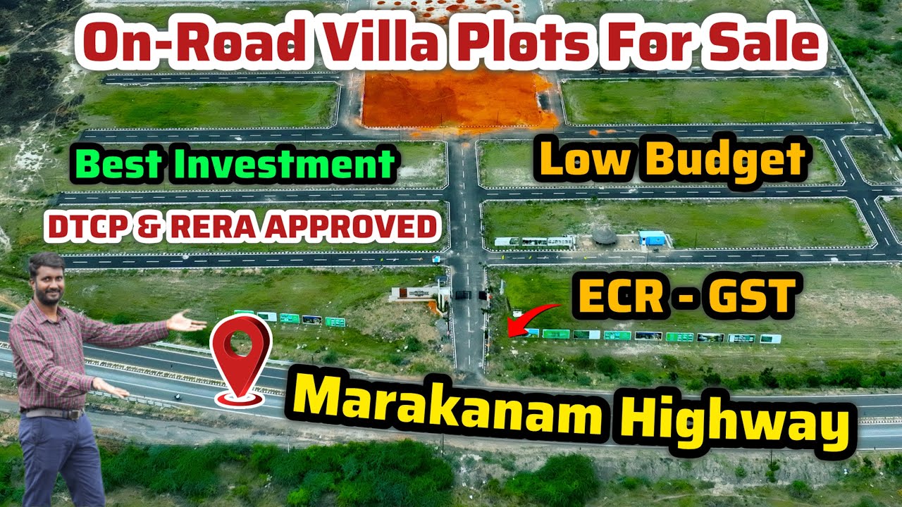 Premium Highway OnRoad Plot For Sale In Marakkanam | DTCP & RERA Approved | ECR To GST connectivity
