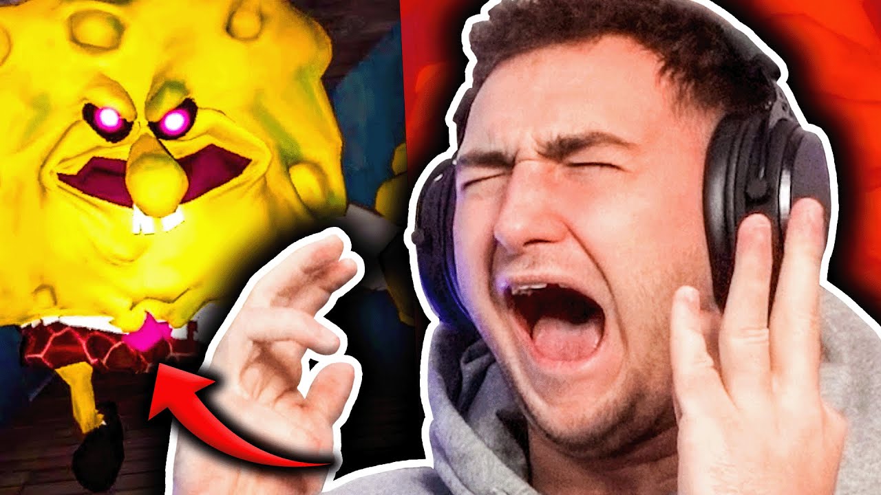 😨NAWIEDZONY SPONGEBOB mnie STRASZY😭