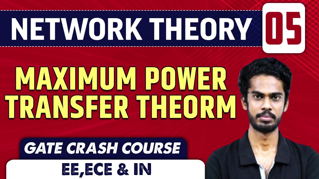 Network Theory 05 | Maximum Power Transfer Theorem | EE,ECE & IN | GATE Crash Course
