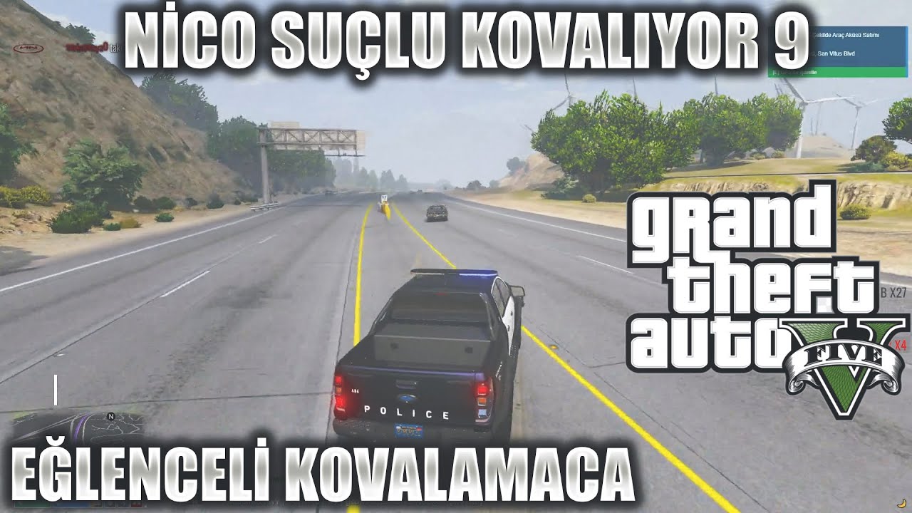 NİCO SUÇLU KOVALIYOR 9 | EĞLENCELİ KOVALAMACA | EDRP GTA V EFSANE KOVALAMACA