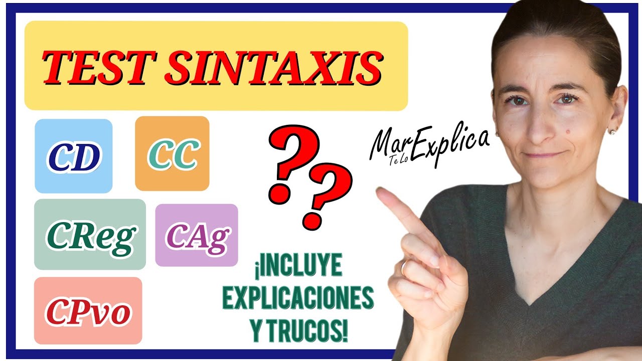 ✅ #1 Test de SINTAXIS [CD, CI, predicativo, régimen, C agente, CC, aposición... ] ¿Qué nivel tienes?
