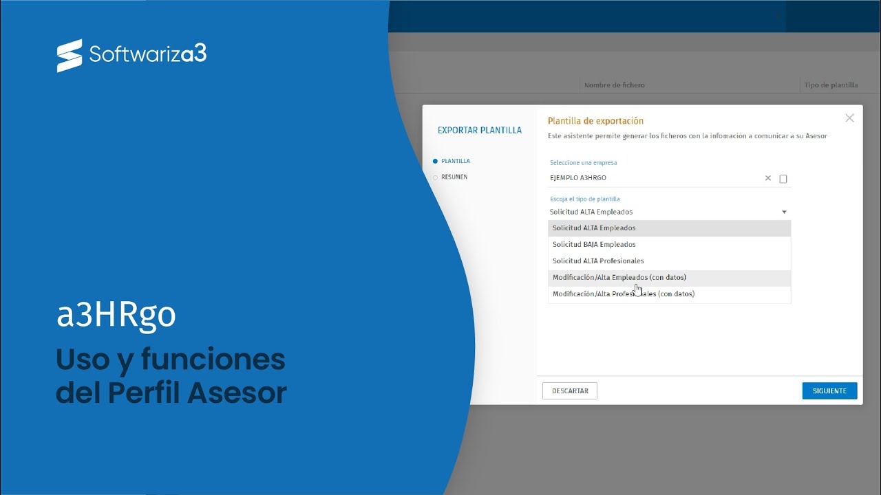 a3HRgo | Uso y funciones del Perfil Asesor