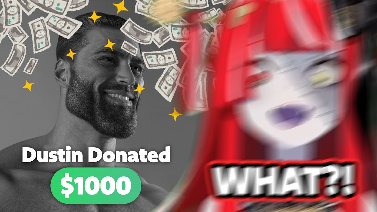 This gigachad donated $1000 to Ollie, made her flabbergasted, didn't elaborate further, then left