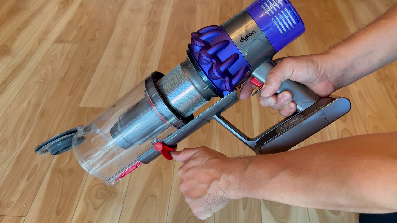 Как очистить контейнер для пыли в пылесосе Dyson V8 V10 V11 V12 V15