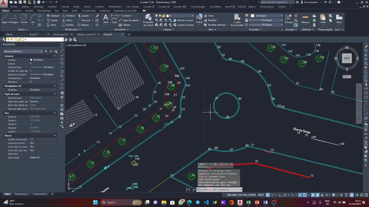Géocodification d’un levé topographique sur Covadis (1/2)