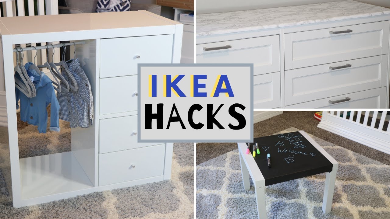 DIY IKEA FURNITURE HACKS | Nursery Edition Phase 2