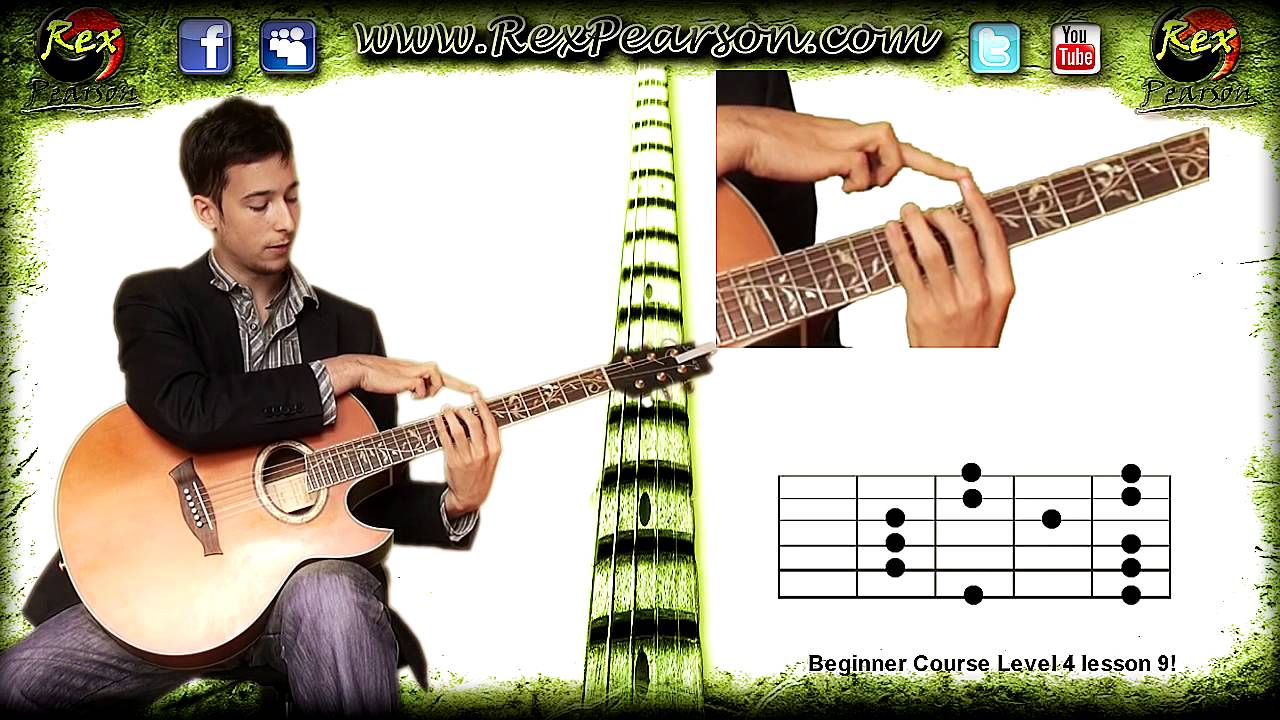 Pentatonic Guitar Scales Position 2 A Minor & Riffs + lick Tips L4L9