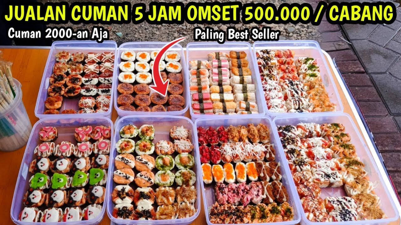 IDE JUALAN SUSHI 2000AN ! OMSETNYA GA MAIN MAIN !