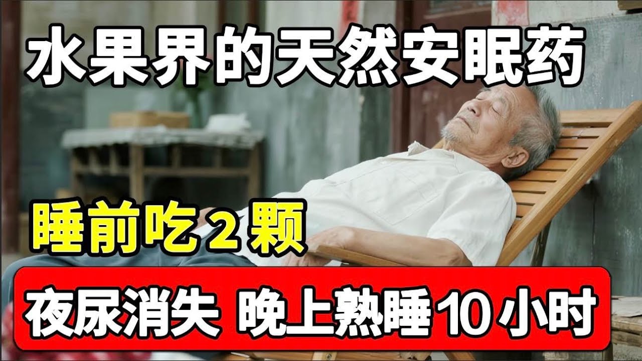 水果界的“天然安眠药”，睡前吃2颗，晚上睡10小时也不起夜，连夜尿也一起消失！【名医养生说】