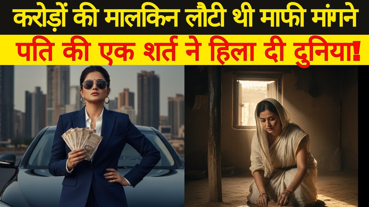 करोड़ों की मालकिन पत्नी लौटी थी माफी मांगने… पति की एक शर्त ने हिला दी दुनिया! 😭