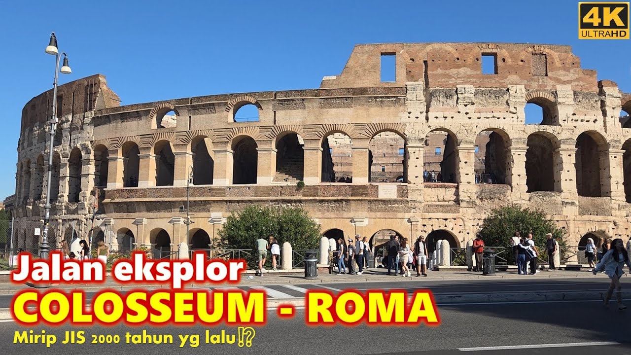 Walking Around The Colosseum - Roma❗The largest ancient amphitheatre ever built #walkingaround