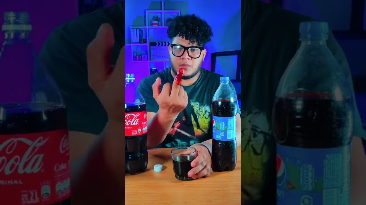 Nunca mezcles estas bebidas gaseosas #shorts #hacks
