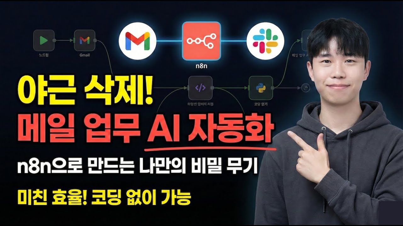 아직도 메일 직접 쓰세요? 직장인 99%가 모르는 AI 자동화 (with.n8n)