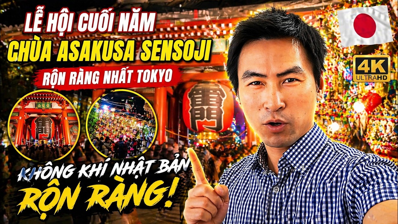 Lễ Hội Cuối Năm Chùa Asakusa Sensoji – Không Khí Nhật Bản Rộn Ràng Nhất Tokyo