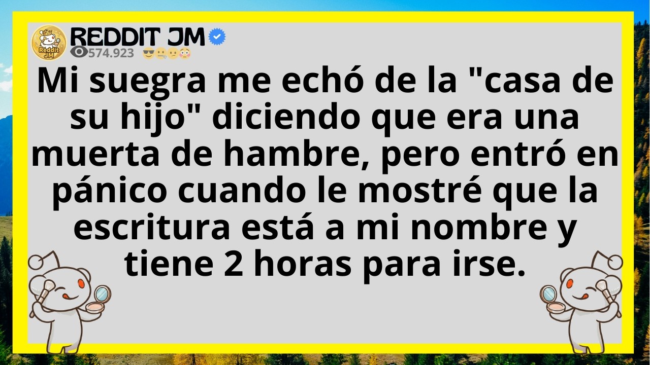 Mi suegra me ech&oacute; de la 