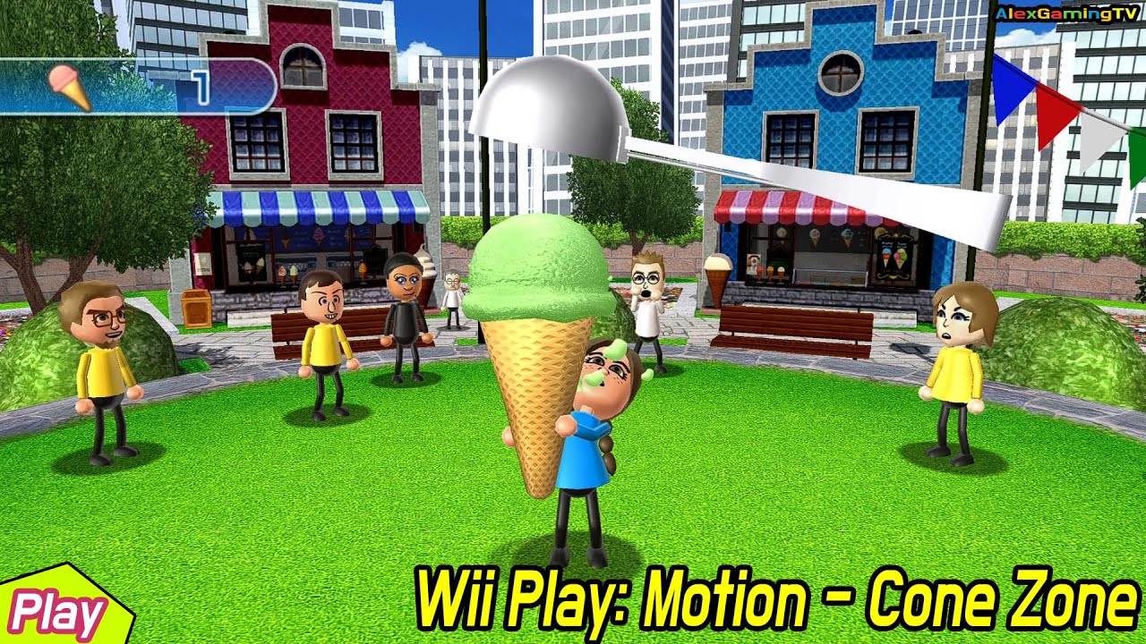 Wii Play: Motion - Cone Zone, Scoop Mode continuous play!