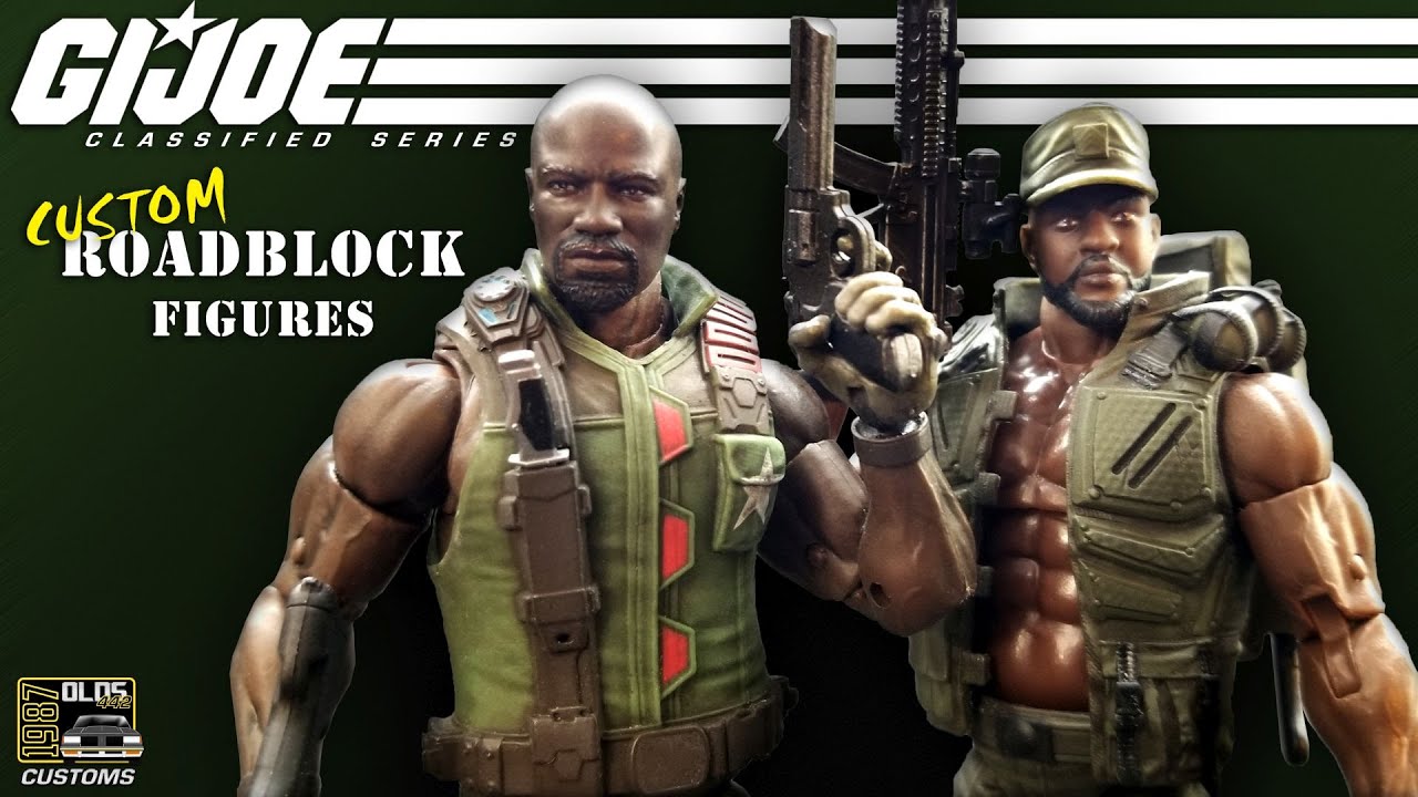 Кастомные фигурки G.I. Joe Classified Series Roadblock Repaint - Valaverse Action Force Gear