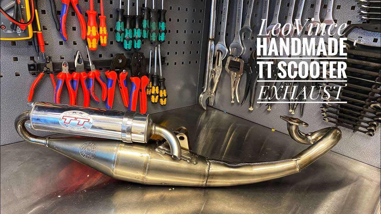 Leo Vince Handmade TT Scooter sports Exhaust 4079 Unboxing