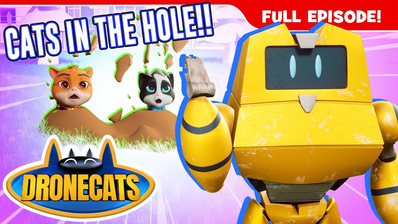 😸🙀DRONECATS!: Dig That Dino | Superhero Cartoon | Mission 15