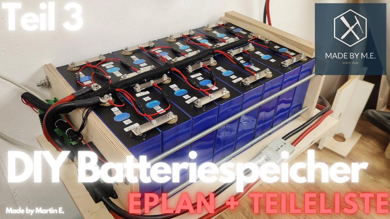 DER DIY AKKU 14 kWh ca. 5000€ !!! Batteriespeicher LiFePo4 für Solar Photovoltaik Anlagen(Preis akt)