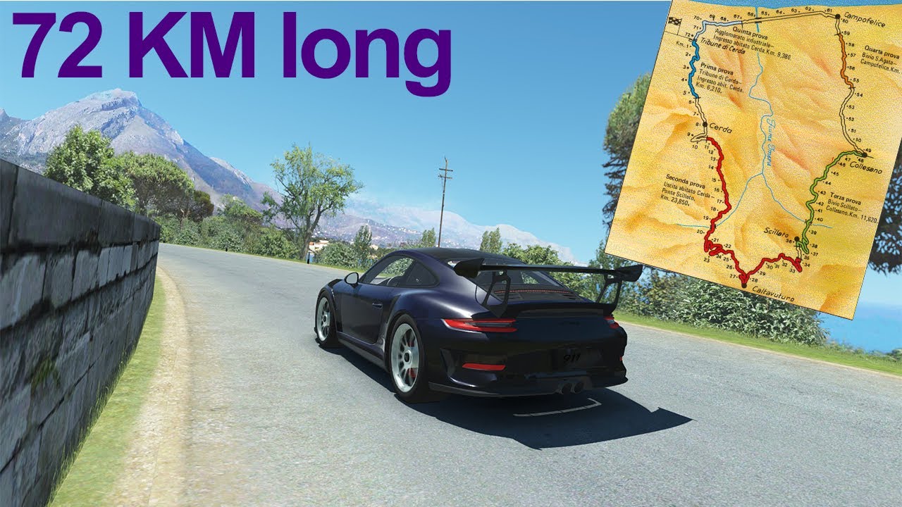 72 KM of track - Targa Florio full lap