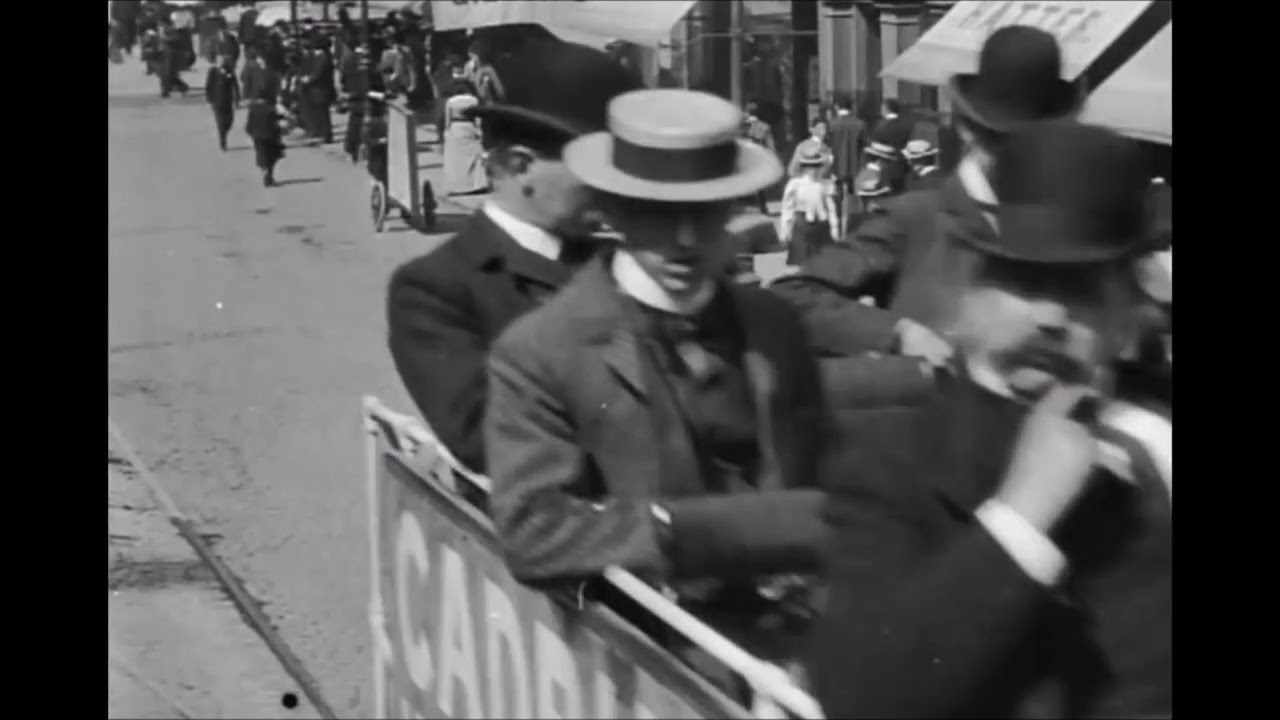 A Ride on a Tramcar through Belfast 1901 (speed corrected)
