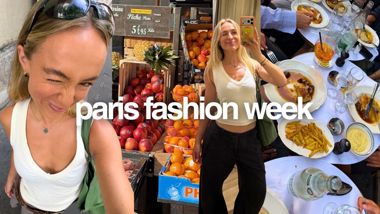 paris fashion week vlog | eating, shopping + overheating in FRANCE
