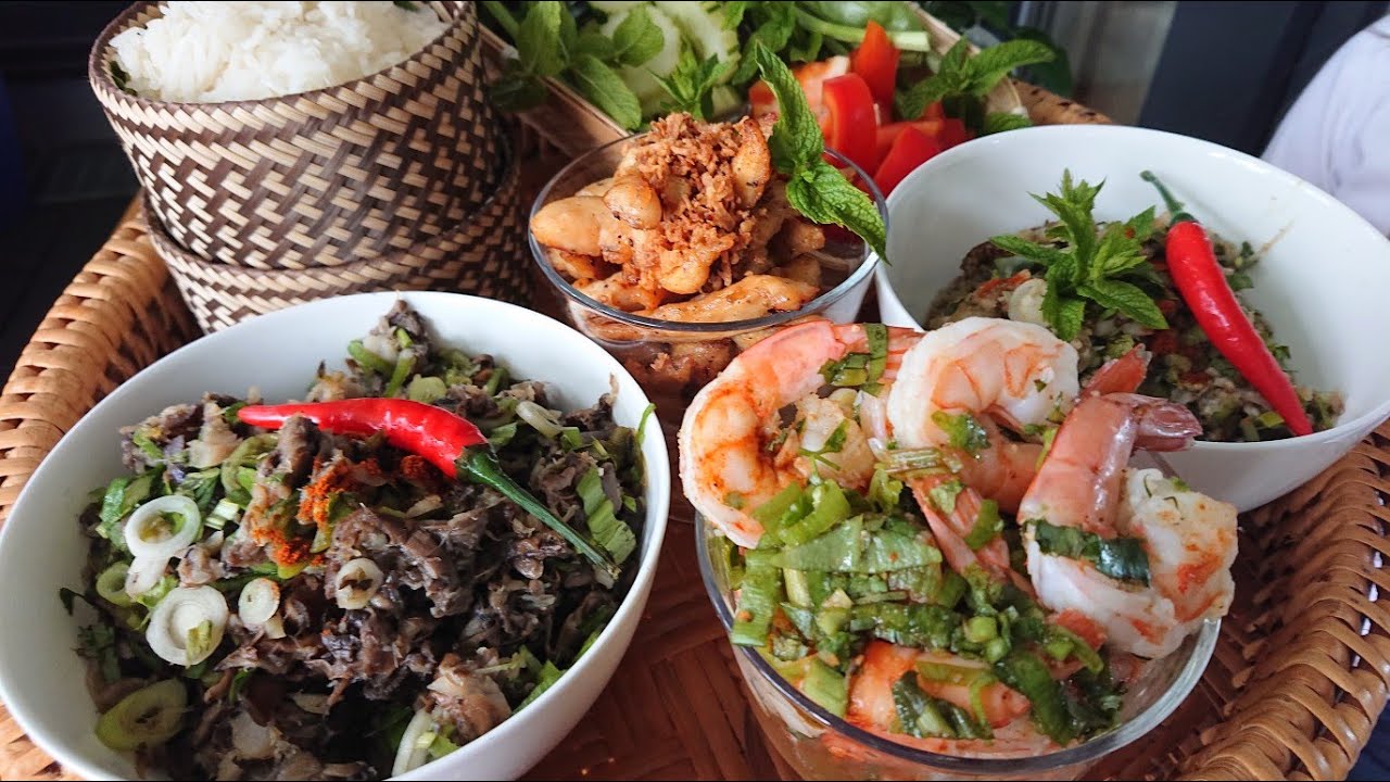 Isaan Gerichte พาข้าวบ้าน ๆ thail&auml;ndisch Kochen​ | asiatische K&uuml;che |  thai Essen
