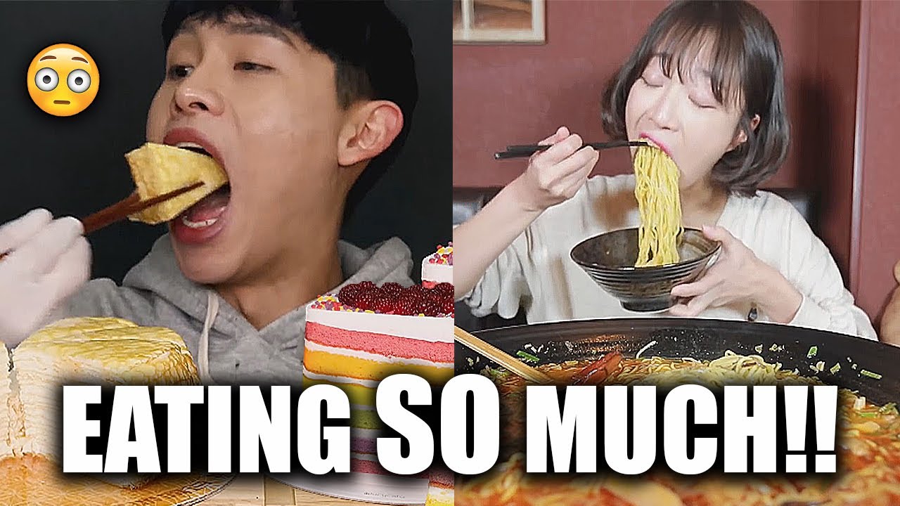 mukbangers eating like there's NO TOMORROW