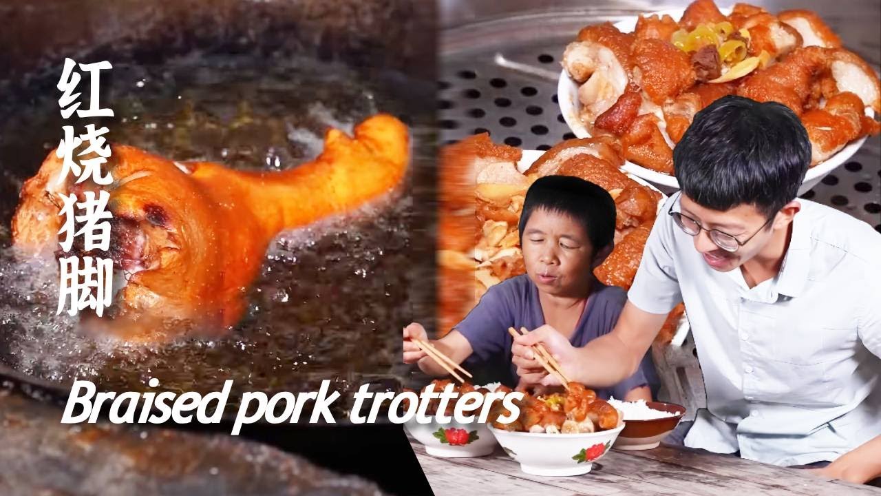 凌晨的菜市场洋溢着生活气息，外焦里内，香甜可口的猪脚，是人间烟火最好的体验！【康仔农人】