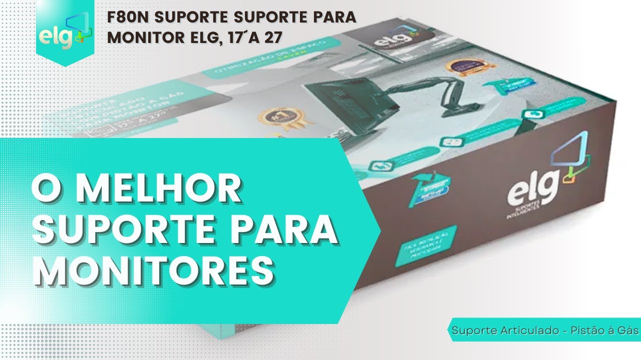 🗜MELHOR suporte de MONITORES ? Para deixa sua mesa organizada ? Seria o suporte articulado ELG F80N
