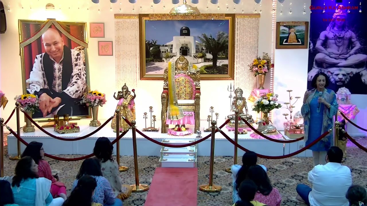 Satsang By Anjali Aunty - Guruji Ka Ashram - New Jersey - USA - Somerset Temple