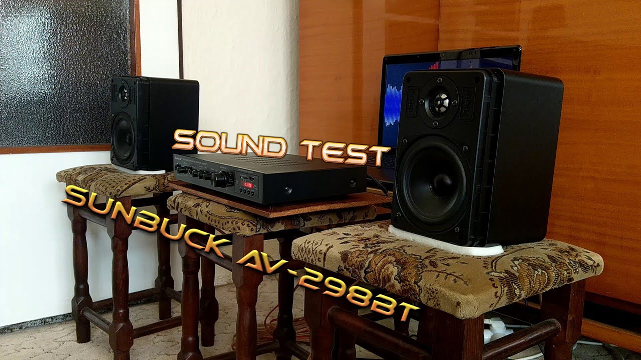 Sunbuck AV-298BT - Sound test / Use Headphones /