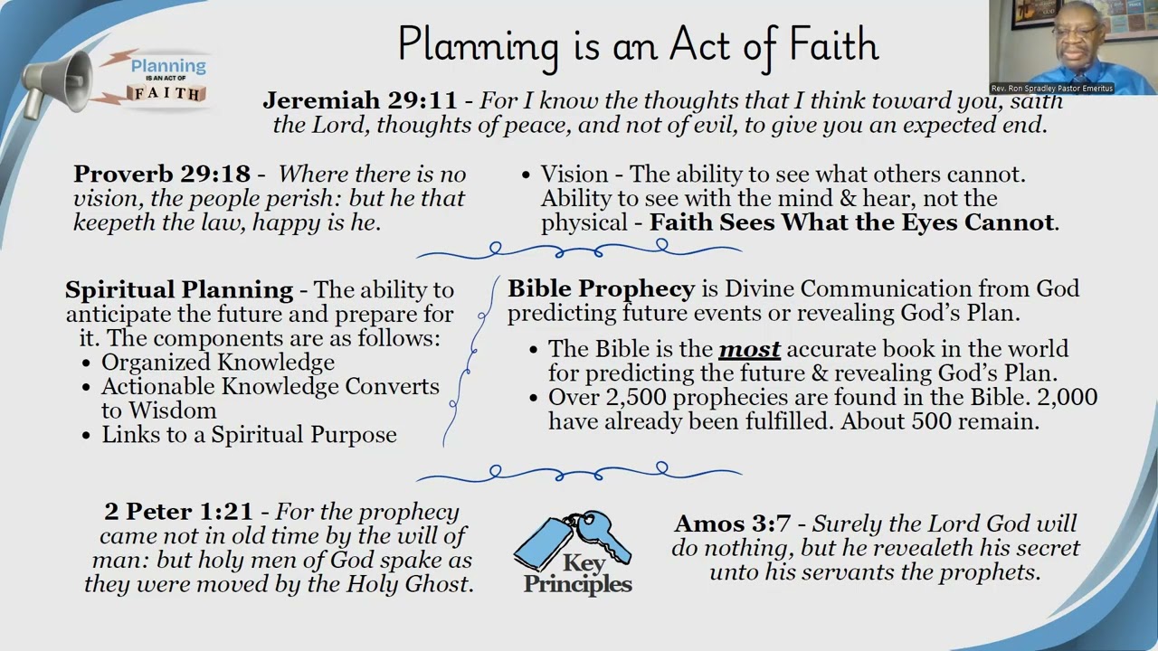 01 08 26 Planning is an Act of Faith   Fulfillment of Prophecy   Series Overview