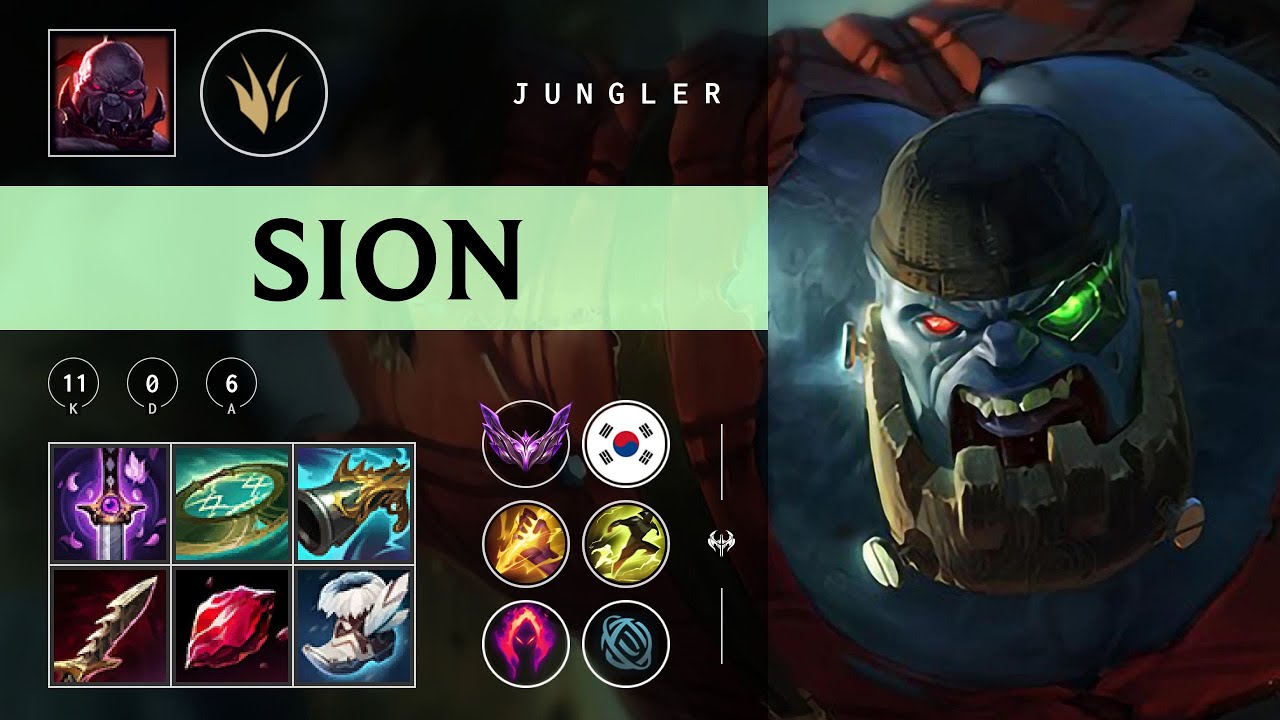 Sion Jungle vs Lee Sin - KR Master Patch 25.24