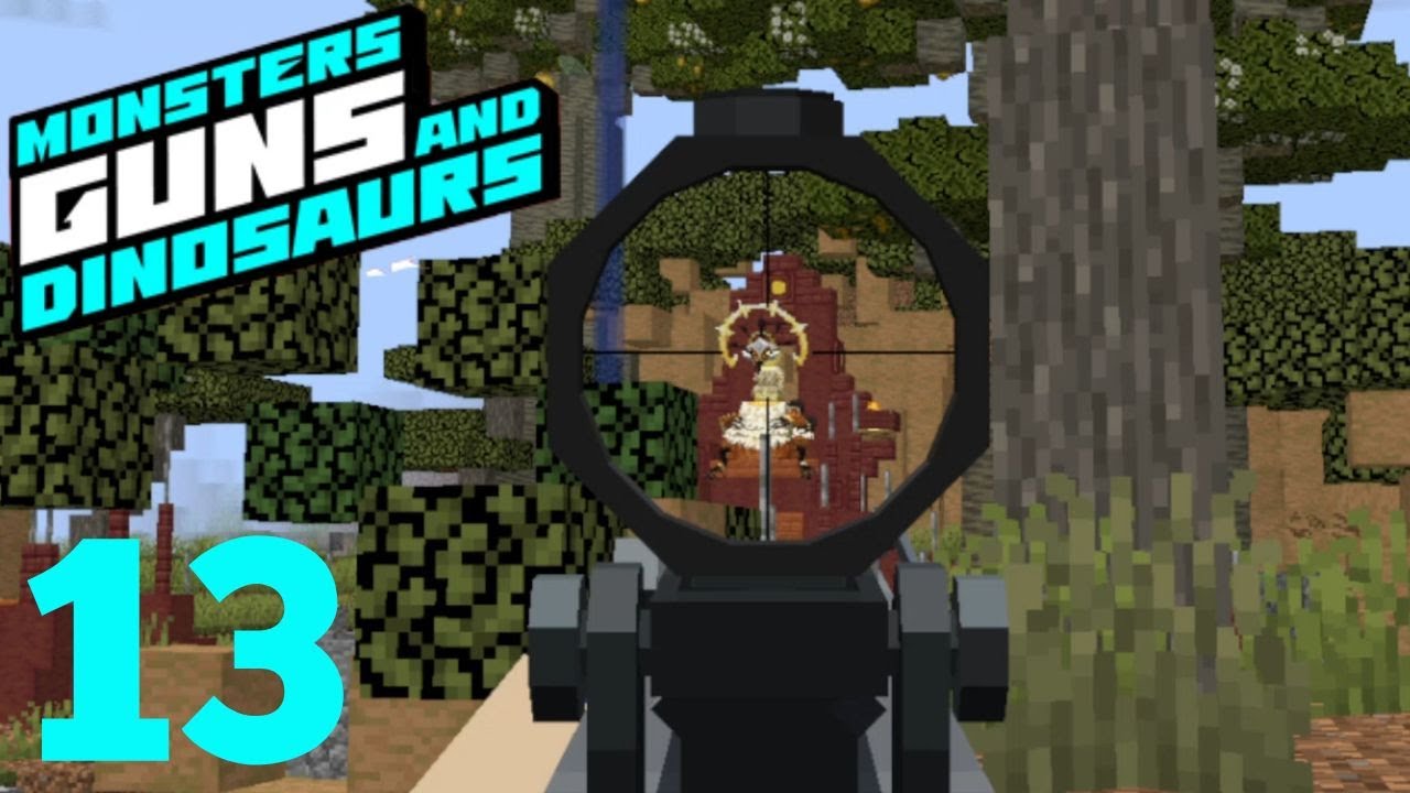 Headshot | Minecraft Monsters Guns And Dinosaurs | Ep.13