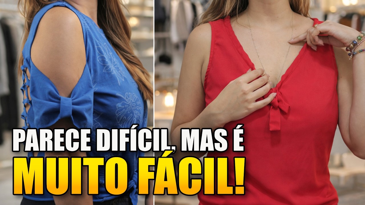 3 Ideias de Transformações e Ajustes Simples que Salvam Blusas