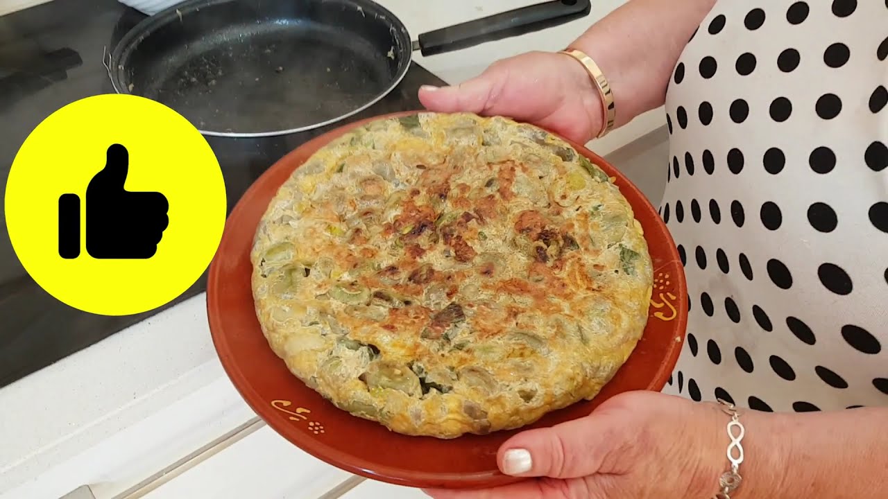 💚APRENDE Como hacer TORTILLA de HABAS TIERNAS + ( CHISTES )