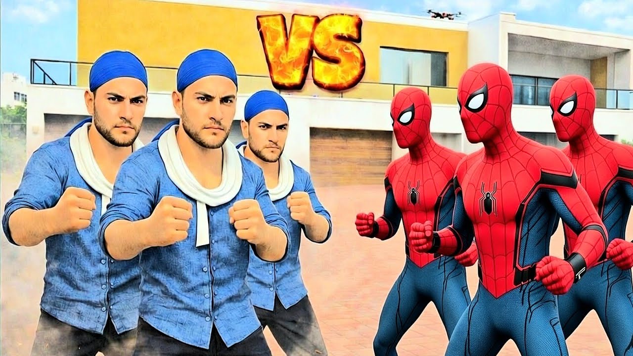Blue Jack Gang Vs Spiderman Gang Fight 😱🔥Indian Theft Aura Simulator 🤩💥 | Hashmi Gamer 