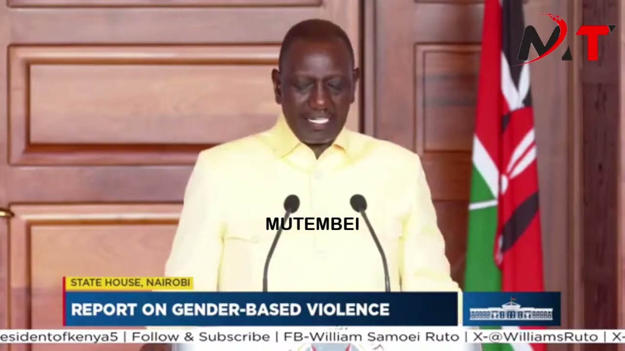 MEN ARE BEING BEATEN BUT THEY KEEP QUITE! RUTO  REVEALS AT GENDER BASED VIOLENCE REPORTS