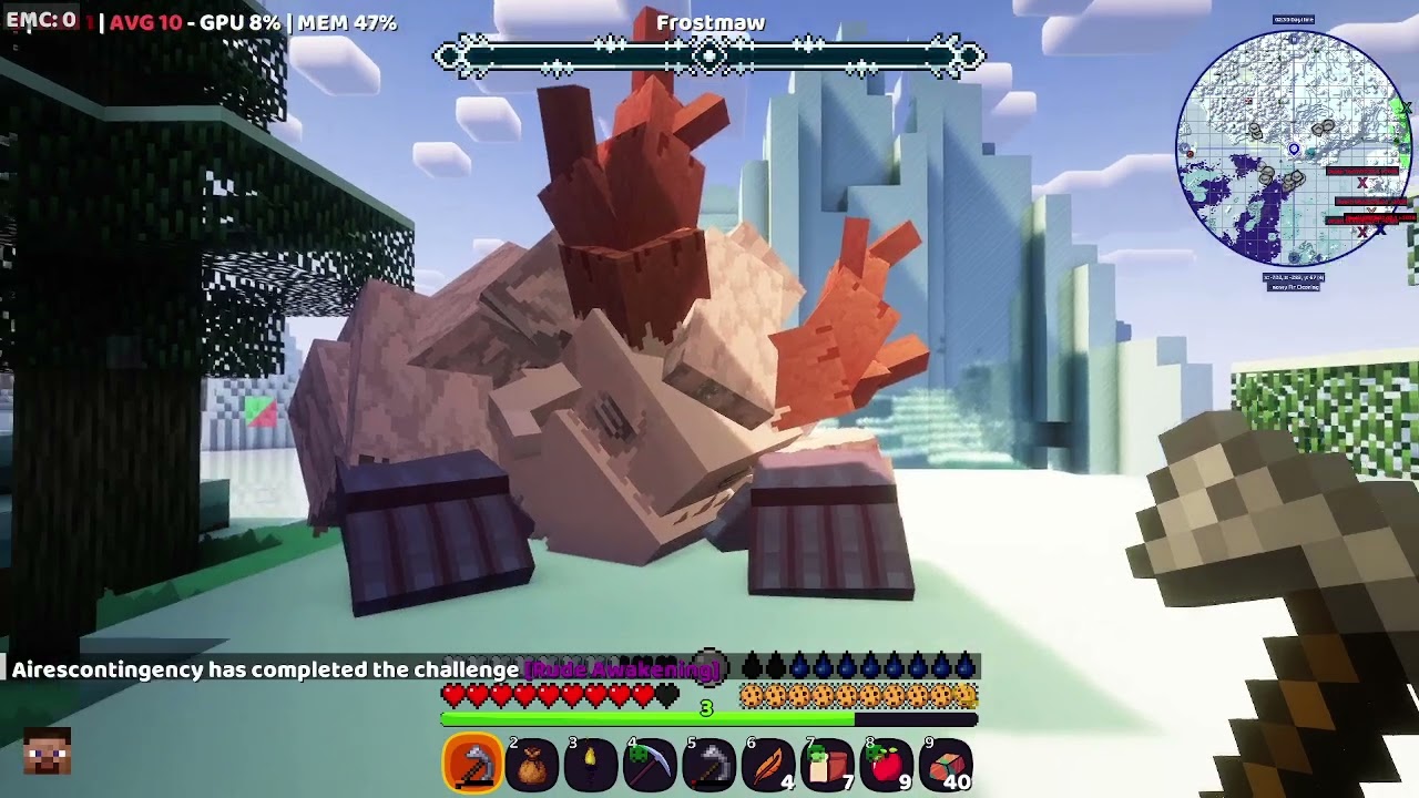 Minecraft: I Hope It Works Ep 2 we took down frostmaw and are now in the caves