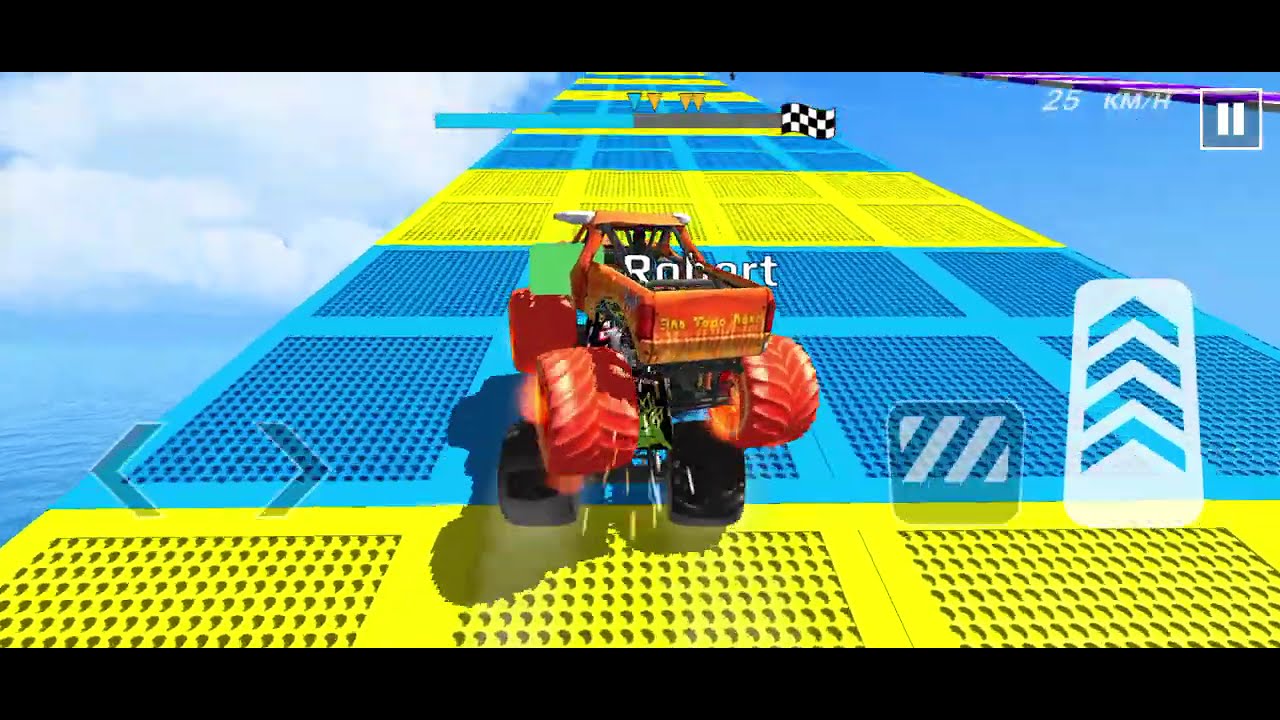 Monster Truck Game in 3D - Ramp Race Game - Android GamePlay 