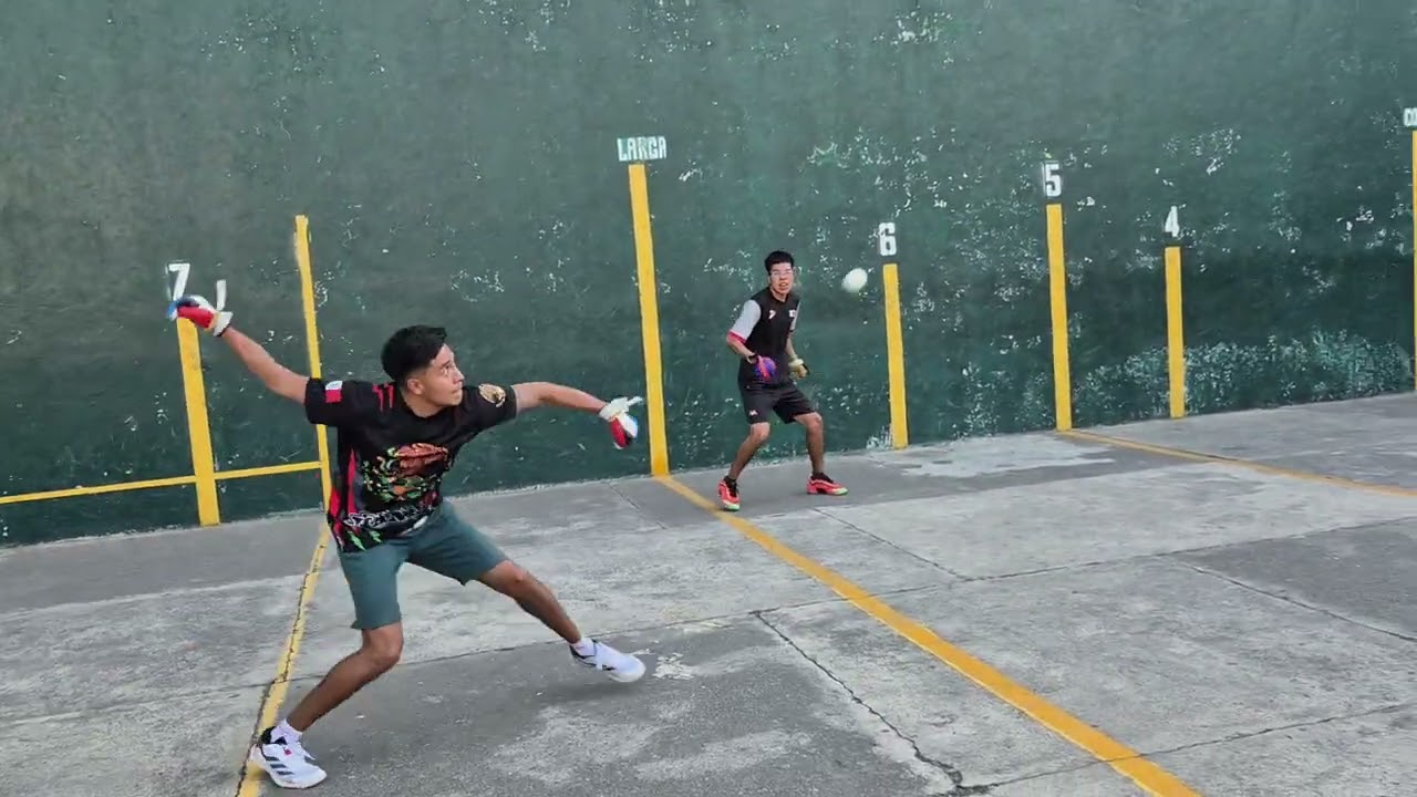 Frontón pelota dura Nefas y Gael vs Diego Campiran y Kaled en el frontón Revolución 