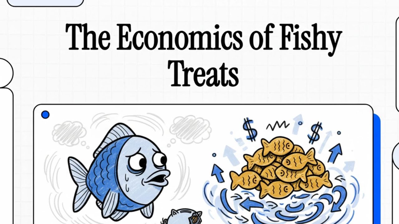 How Cats Eat Fish: The Simple Economics Everyone Can Understand 🐱🐟#funny #economy #cat