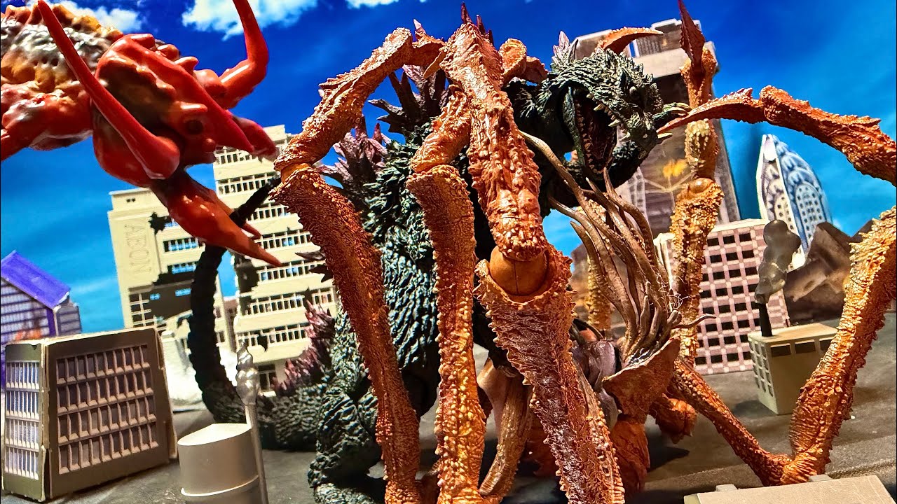 Godzilla Vs. Ebirah and Scylla Stop Motion!