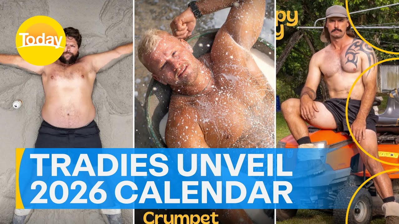 Australia's hottest tradies strip off for a good cause | Today Show Australia